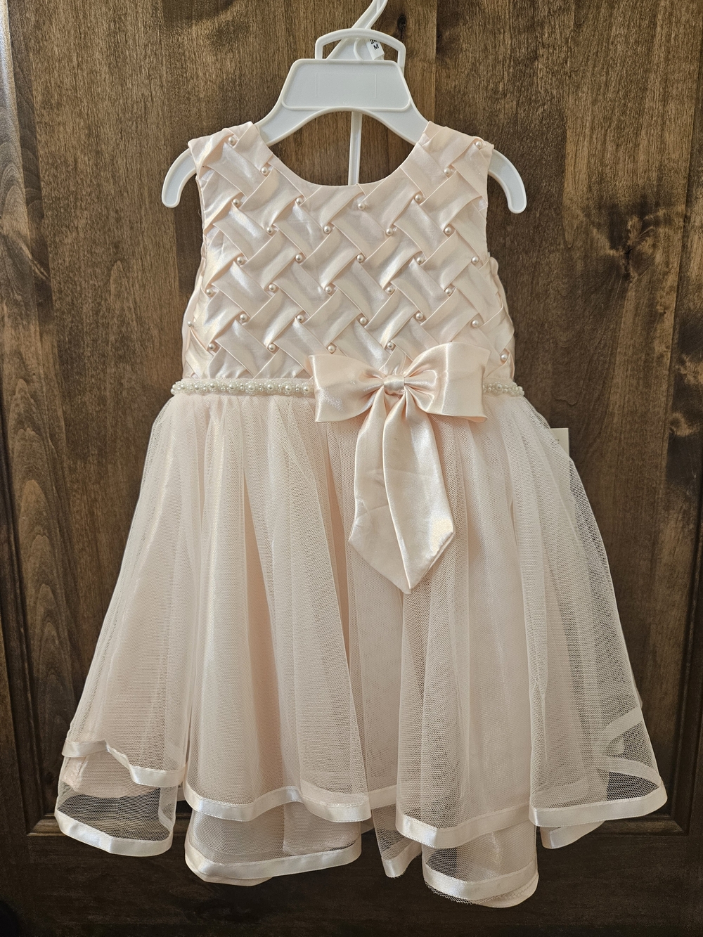 Rare Editions Peach-Colored Dress